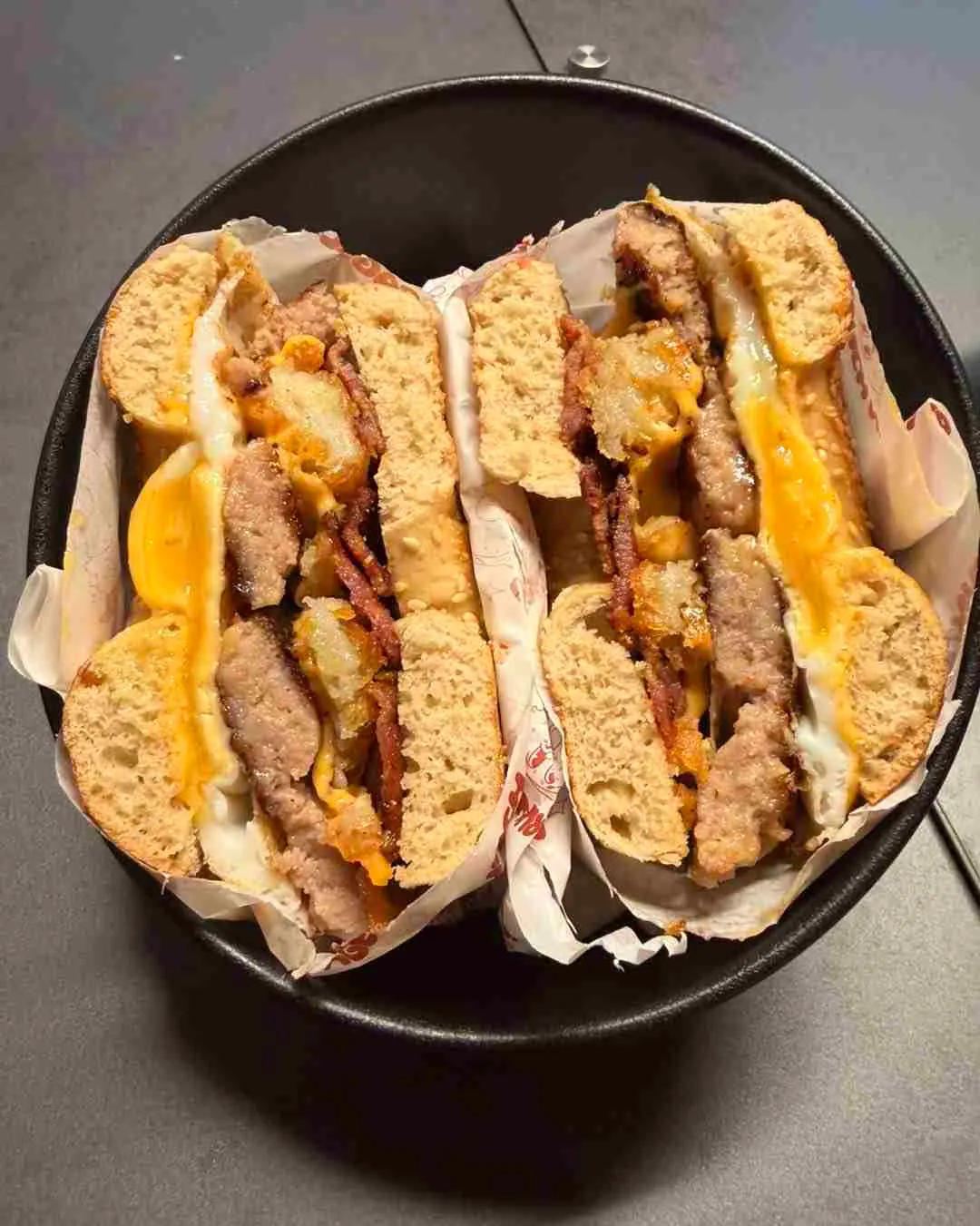 Brunch dishes at Brunch N Bagel, Southport Market