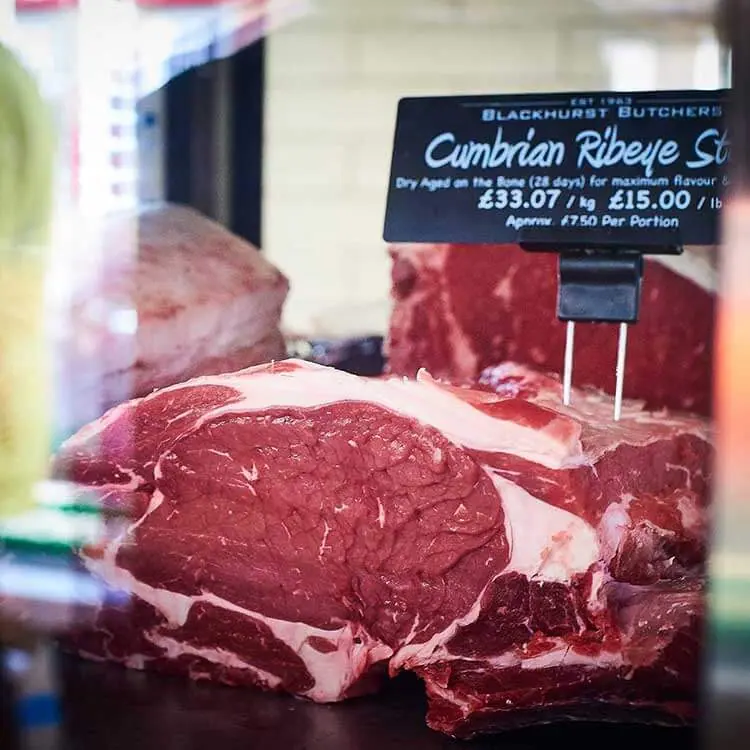Blackhurst Butchers at Southport Market, established 1963