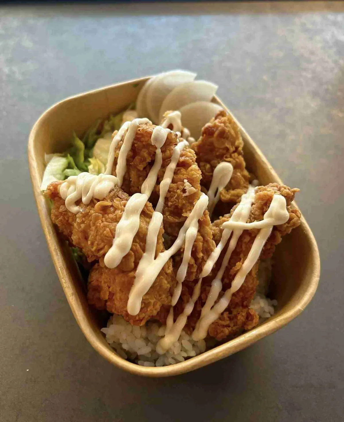 Korean fried chicken at Little Korean Kitchen, Southport Market